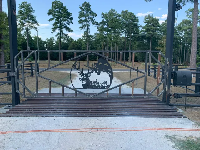 Fabricated metal entrance gate